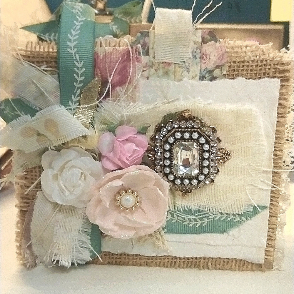 Beautiful vintage scrapbook / journal.